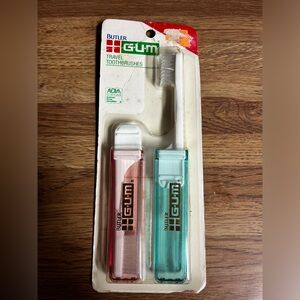 Vintage 80s 90s Butler Gum Travel Toothbrush Set